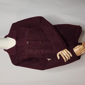 Jon and Anna burgundy sweater size medium large